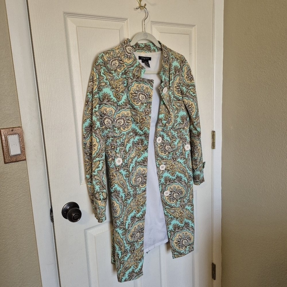 Etcetera Patterned Women's Trench Coat